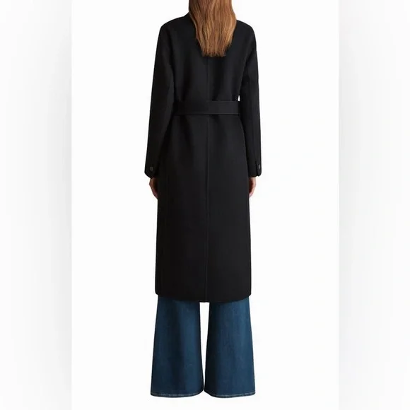 Reiss Maeve Wool Blend Double Breasted Coat NWT US 0 - Picture 3 of 14